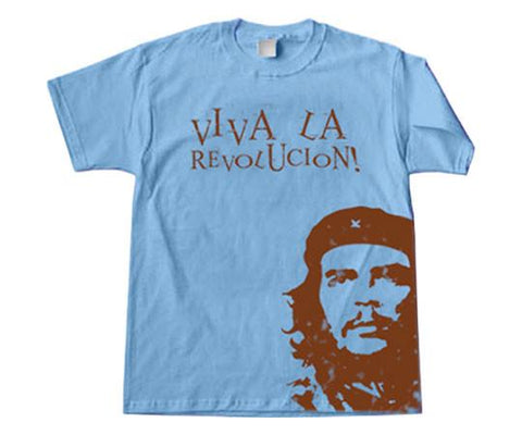 T shirt viva la revolucion bleu