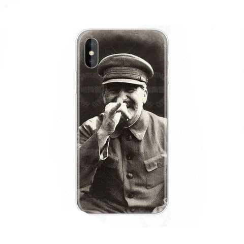 Coque en silicone téléphone Staline Iphone rire