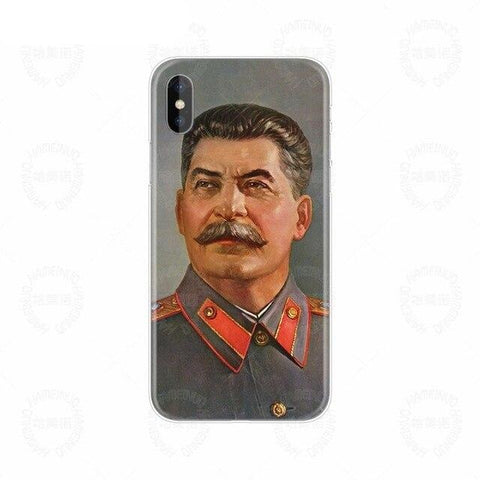 Coque en silicone téléphone Staline Iphone portrait