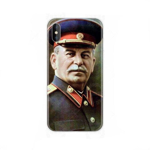 Coque en silicone téléphone Staline Iphone chapeau