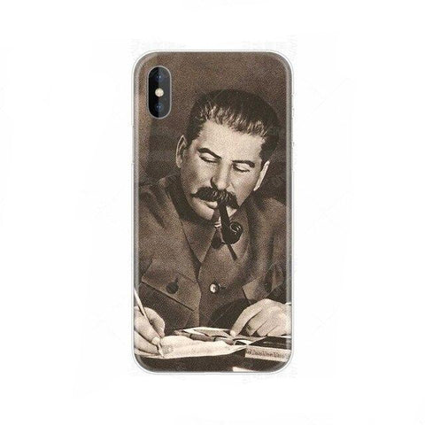 Coque en silicone téléphone Staline Iphone pipe