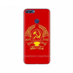 Coque silicone Huawei Honor faucille marteau rouge