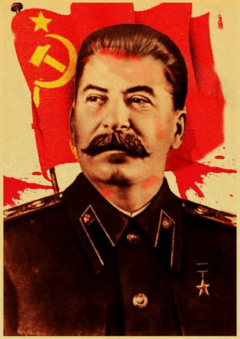 Affiche Staline faucille marteau