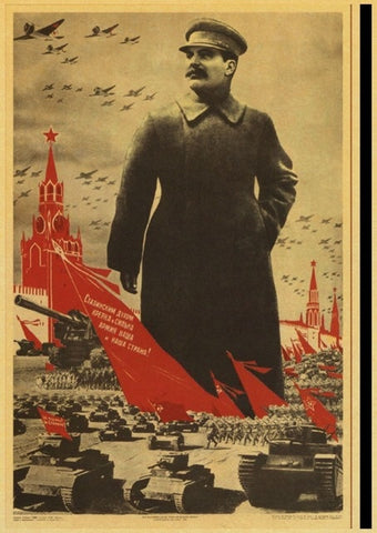 Affiche Staline propagande