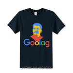 Tshirt bleu foncé goolag google