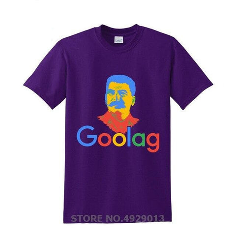 Tshirt goolag google violet