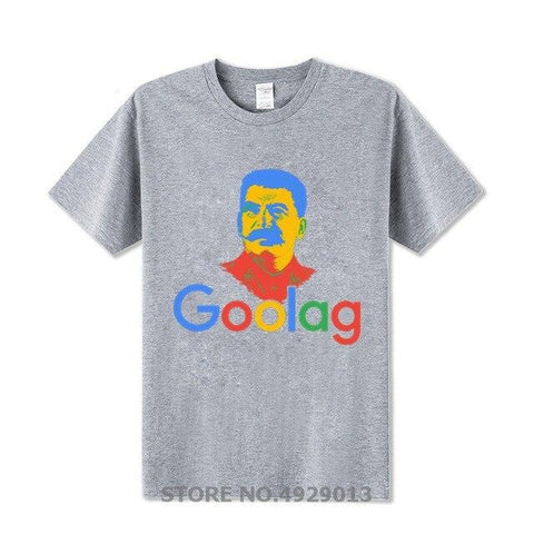 Tshirt goolag google gris