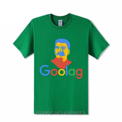 Tshirt goolag google vert foncé
