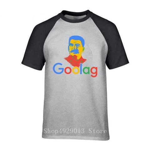 Tshirt goolag google gris et noir