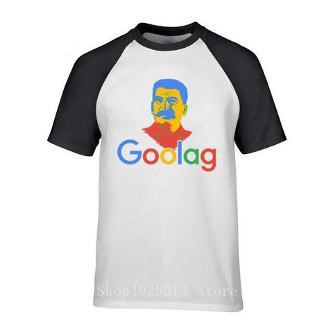 Tshirt goolag google blanc et noir